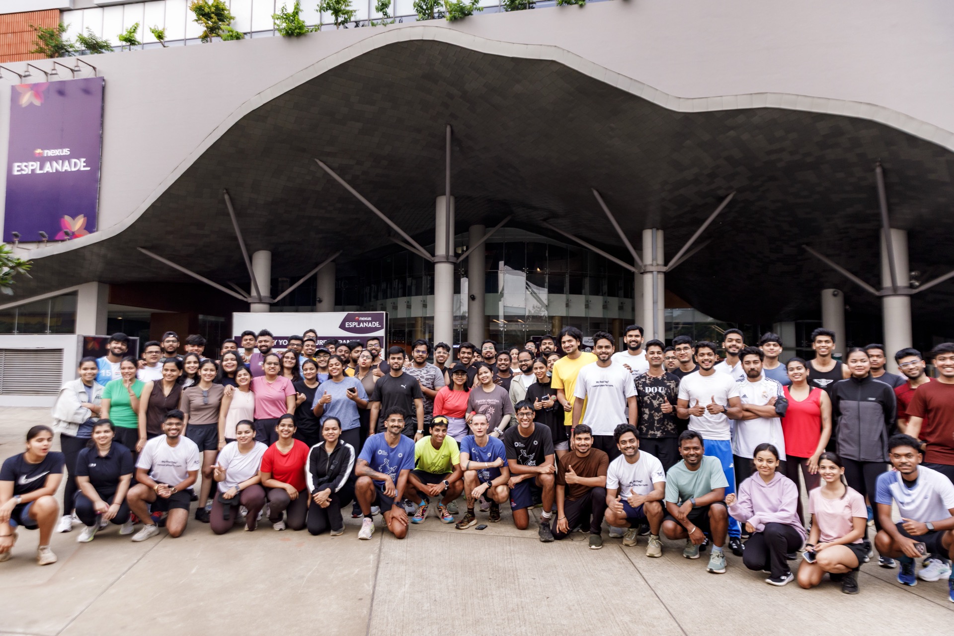Group photo outside Nexus Esplanade, Bhubaneshwar