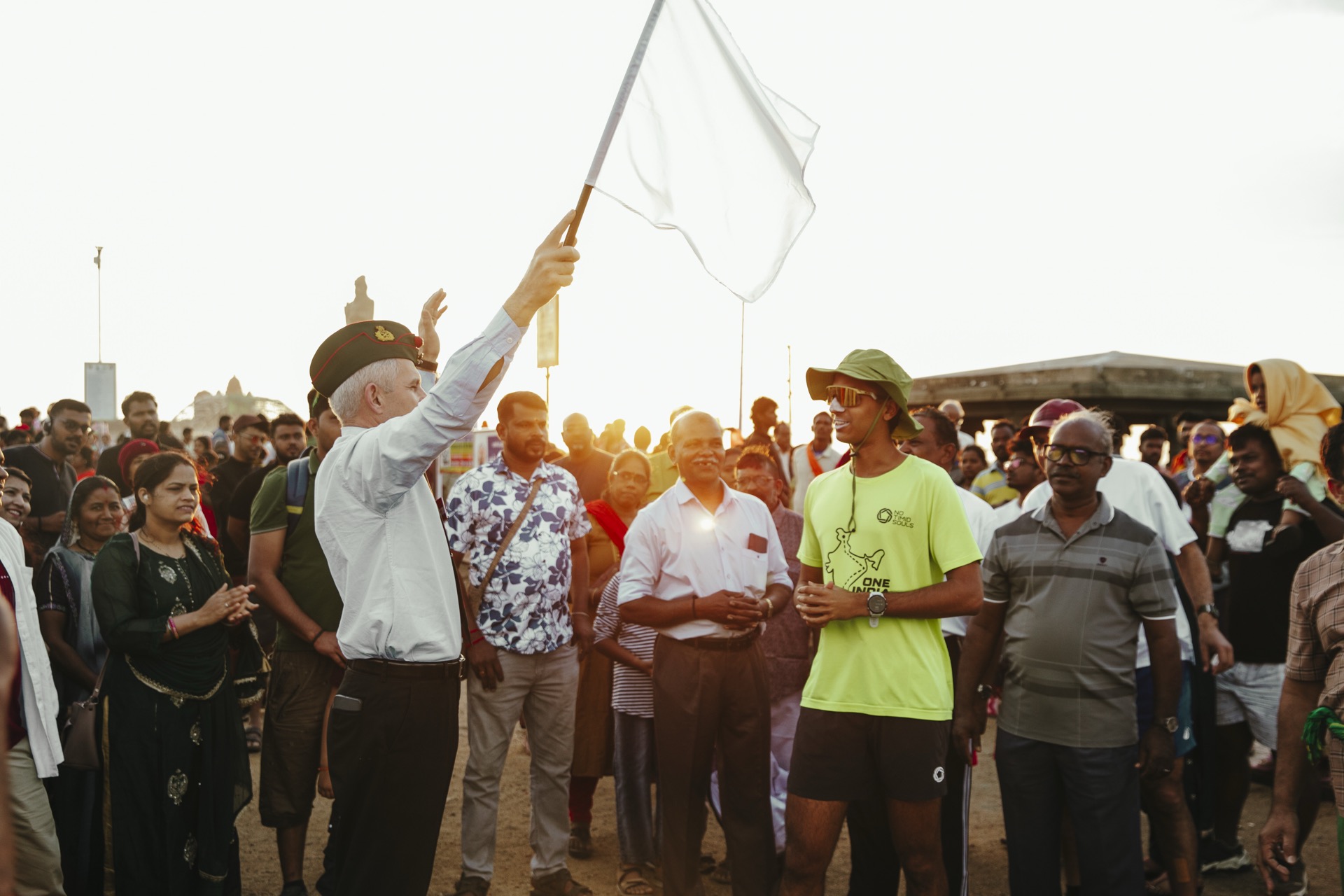 The flag-off from Kanyakumari